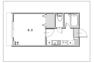 コーポ雅II【3階】の間取り