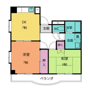 パラサンピア I【6階】の間取り