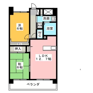 La Douceur山王【11階】の間取り