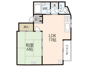 チェルシービュー大町【3階】の間取り