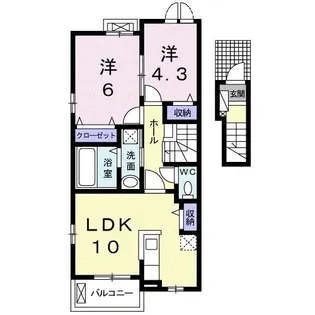 パエゼ ナティーオ【2階】の間取り