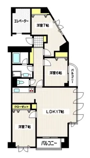 サン・クレージュ狛江【4階】の間取り