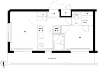 ルーブル早稲田弐番館【4階】の間取り