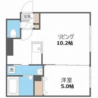 ノースポイント東札幌【5階】の間取り