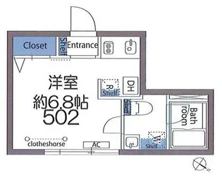 アヴァンタージュ恵比寿【4階】の間取り