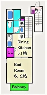 クレストII【2階】の間取り