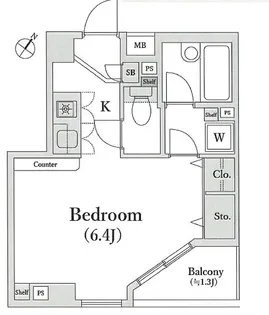 ジェイパーク中目黒弐番館【3階】の間取り