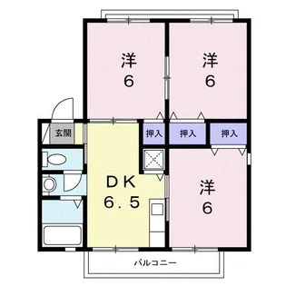 ヴィラたかせ【2階】の間取り
