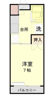 ソルローマ本厚木B号棟【2階】の間取り