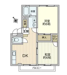 サンライフ・ビラージュA【3階】の間取り