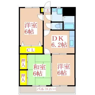 ドリームデュウ【3階】の間取り