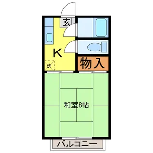 村岡ビューハイツA/B(熊谷市村岡)【2階】の間取り