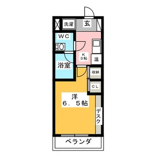 フィオーレ明大寺【3階】の間取り