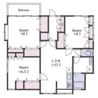 飯島方【2階】の間取り