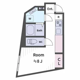 Liz西日暮里【3階】の間取り