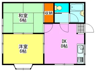 グランドール北習志野【1階】の間取り