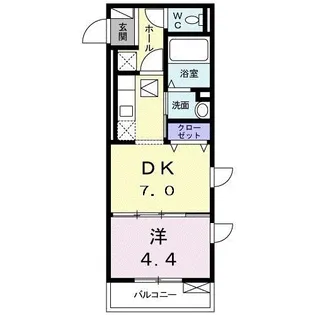 グラン ブラン【1階】の間取り