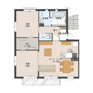 アルバートD棟【1階】の間取り