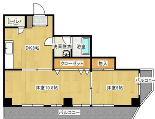 ベルマンション鈴力【2階】の間取り
