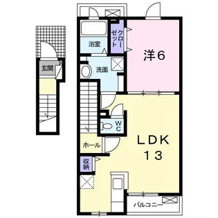 フォレスタ美里【2階】の間取り