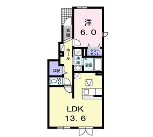 セレイナII【1階】の間取り