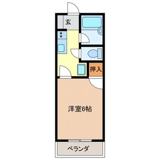 ビューハイツ桜田【4階】の間取り