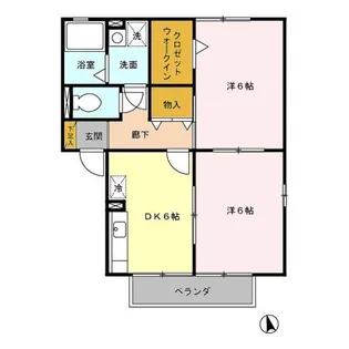 レグルス B【1階】の間取り