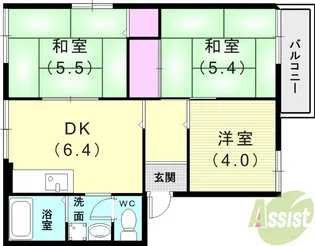 カーサK2【2階】の間取り