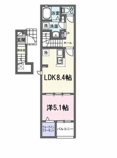 レインボー【2階】の間取り