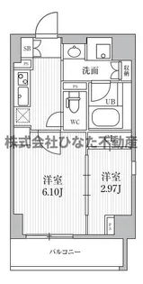 シーズンフラッツ靭本町【2階】の間取り