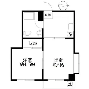 三宮ハイツ【1階】の間取り