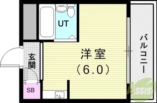 黒田第二ビル【4階】の間取り