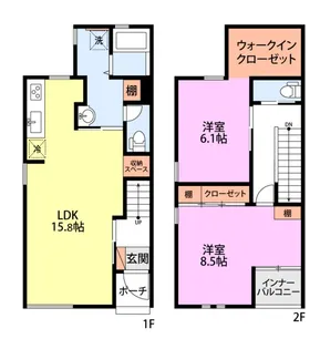 COFFRET松波【1階】の間取り
