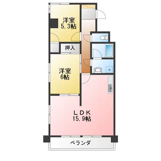 しおじハイツ【3階】の間取り
