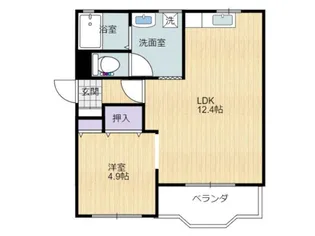 ビューティフルマンション【1階】の間取り