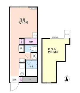 クレール小山【2階】の間取り