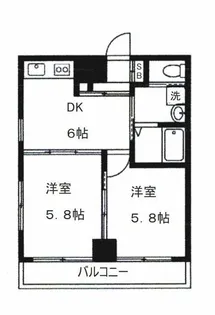 ホワイトアベニュー古谷【4階】の間取り