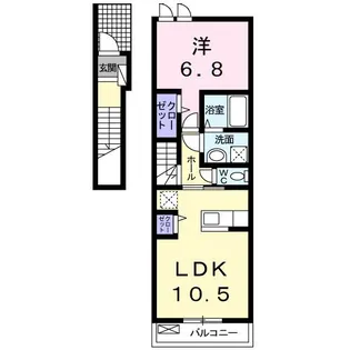 レアル【2階】の間取り