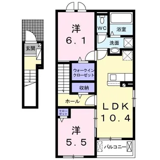 シンフォニア【2階】の間取り