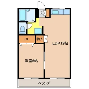 コーポAKITAI【2階】の間取り
