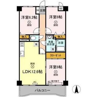 パークサイドHIRATA【3階】の間取り