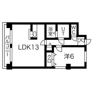 RAFILIA SAPPORO(ラフィリアサッポロ)【9階】の間取り