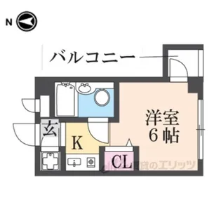 キューブ武庫川VI【5階】の間取り