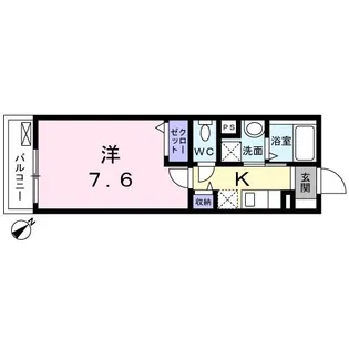 プランドール高井戸【1階】の間取り