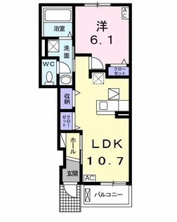 フリーデン・S A【1階】の間取り