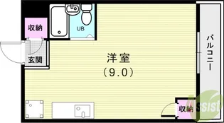 ベルトピア朝霧【1階】の間取り