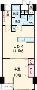 山王スカイマンション【7階】の間取り