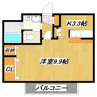 シェルベール弐番館【2階】の間取り