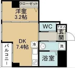 シャルム薬師堂ル・ポン【6階】の間取り