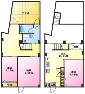 元住吉アートフラッツの間取り